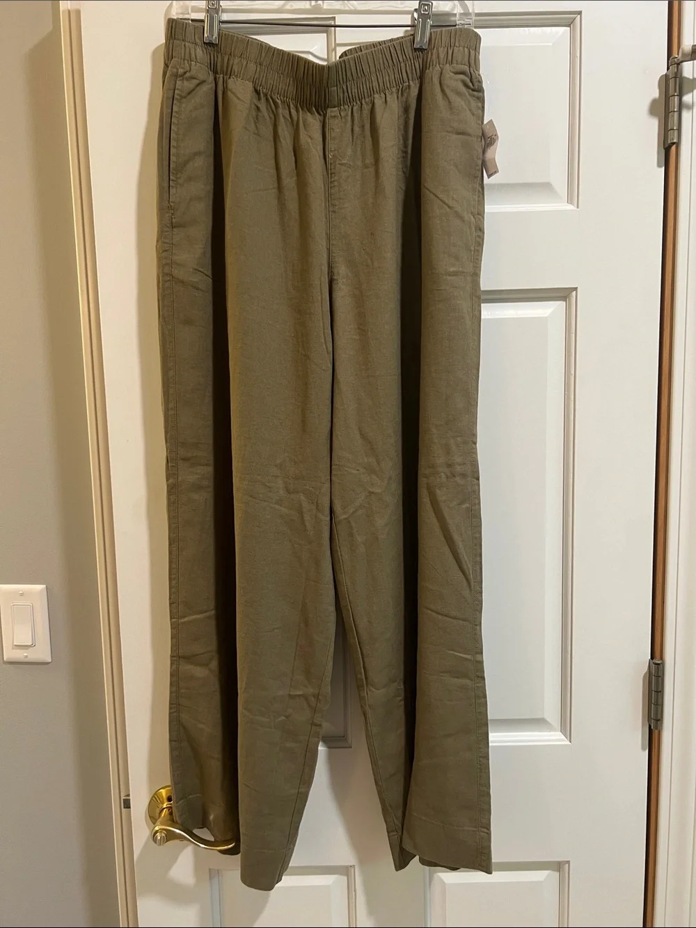 Old Navy Olive  wide leg Pull-On Elastic Waist pants